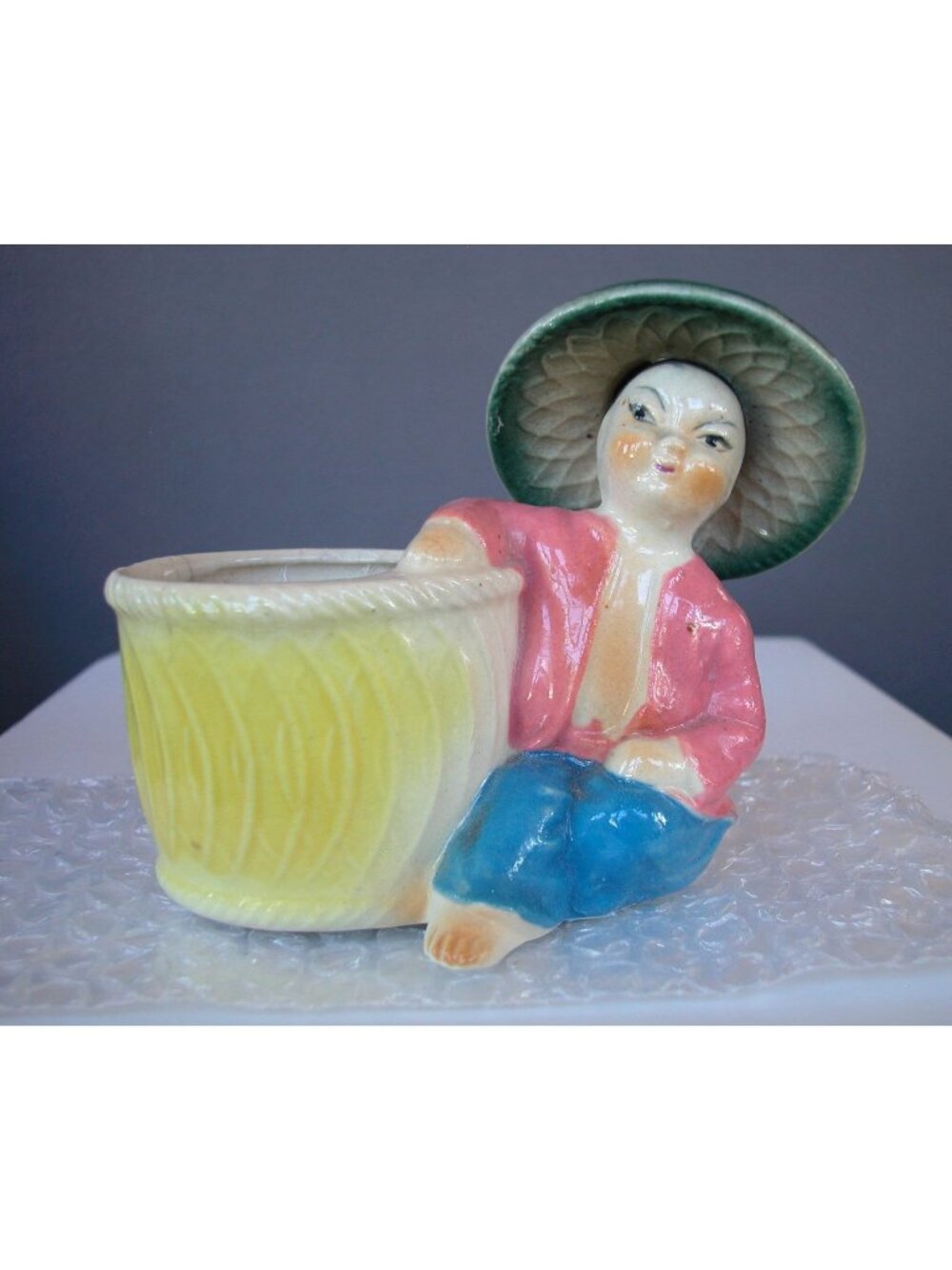 "Occupied Japan" Ceramic Figurine Planter